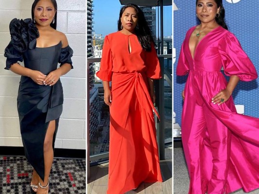 Yalitza Aparicio luce vestidos de diseñadores sudamericanos