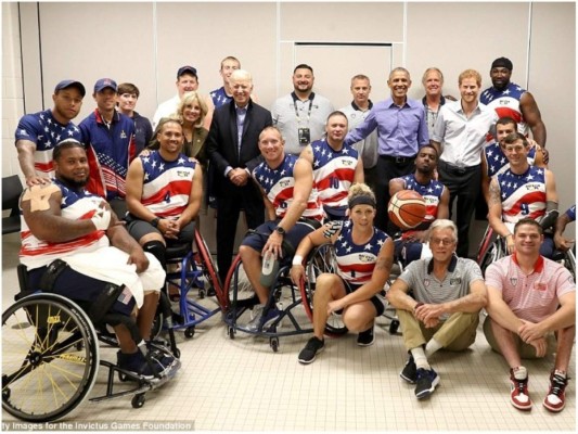 El príncipe Harry y Barack Obama en los Invictus Games  