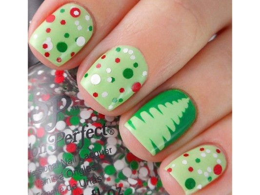 El turno de las uñas en navidad