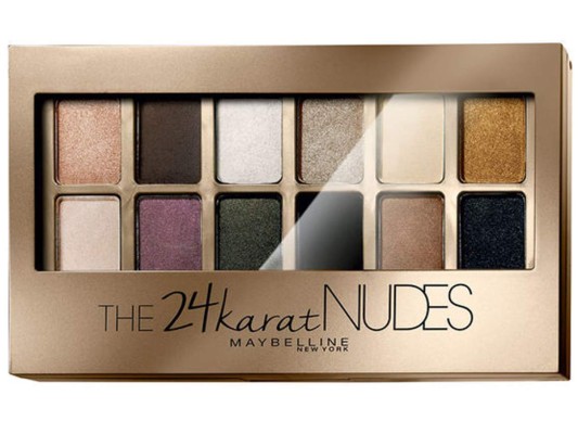 The 24 Karat Nudes es una palette de 12 tonos de sombras de ojos. De intensos nudes a dorados, para recrear múltiples looks.