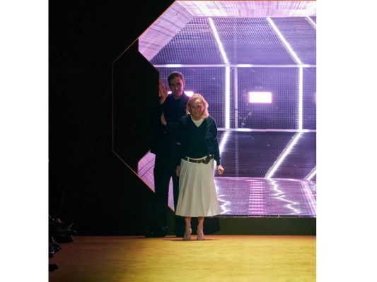 Miuccia Prada y Raf Simons.