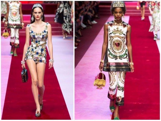 La pasarela de Dolce y Gabbana en Milán Fashion Week