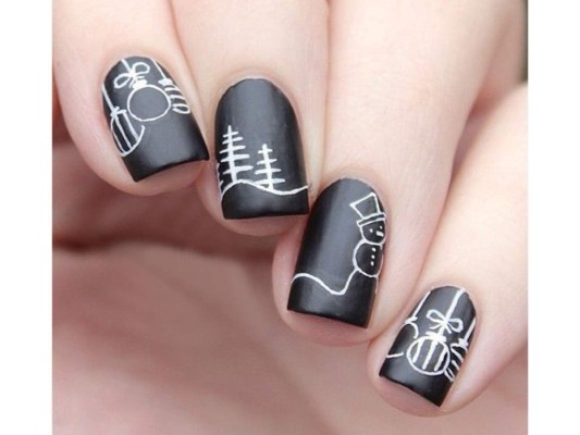 El turno de las uñas en navidad