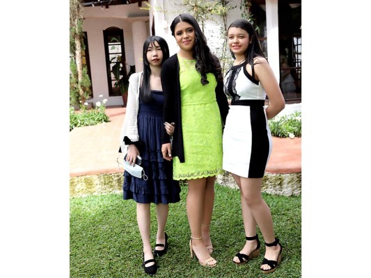 Leyao Yan, Nahomy Fernández y Tatiana García