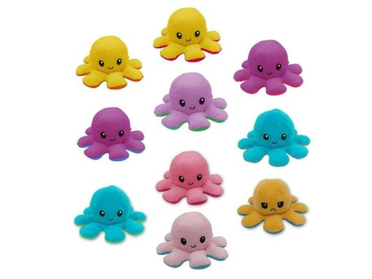 En los últimos días se ha puesto de moda unos peluches en forma de pulpos, conocidos como pulpos reversibles, los cuales tienen algunas particularidades.