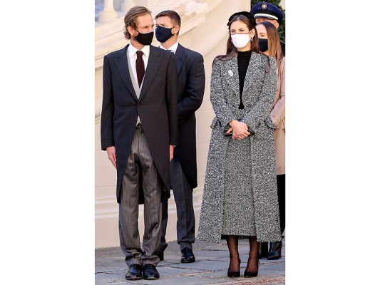 Andrea Casiraghi y su esposa Tatiana Santo Domingo (Photo by Valery HACHE / POOL / AFP)