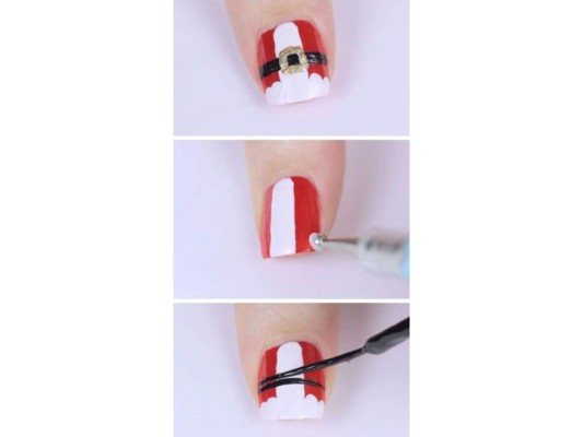 El turno de las uñas en navidad