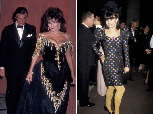 George Hamilton y Joan Collins, 1989 / Tracey Ullman, 1990
