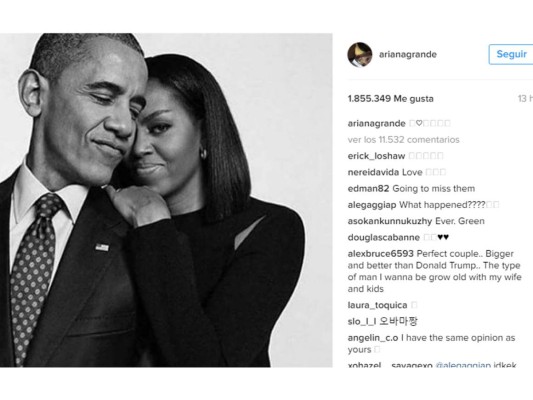 Las celebridades despiden a Obama en redes sociales