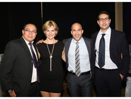 Héctor Burgos, Erika Jensen, Guillermo Rodas y Rodrigo Canahuati