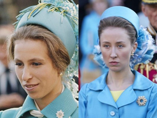 Erin Doherty como la princesa Anne.