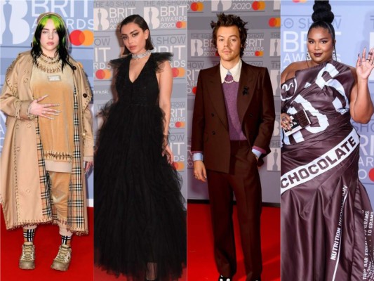 La red carpet de la 40ª edición de los BRIT Awards estuvo FA-BU-LO-SA. Varios de los artistas más importaste de la música lucieron outfits increíbles y extravagante como Lizzo quien llegó como una barra de chocolate con un vestido de Moschino Fall 2014, Harry Styles que lució fabuloso con un Gucci suit o Billie Eilish que uso un conjunto Burberry & Tiffany jewellery. Te dejamos los looks más destacables de los BRITs 2020.