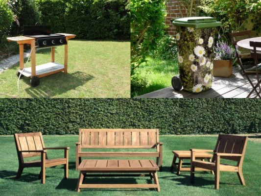 Guarde las cosas que tenga afuera de su casa (muebles de jardín, parrillas, botes de basura) o amarrarlas bien en un lugar fijo.
