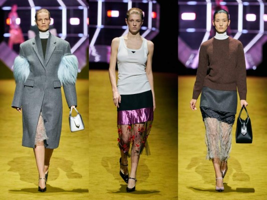 Miuccia Prada y Raf Simons presentaron la colección otoño/invierno de Prada 2022, y es que desde el 2020, estas dos mentes han unido su talento para crear colecciones relajadas pero a la moda. Prada y Simons han traído estampados destacados de los 90 a su pasarela de F/W 2022, es por ello que te dejamos los detalles de la pasarela por aquí.