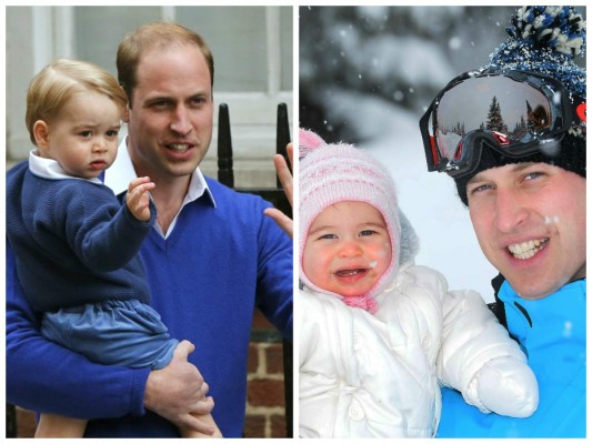 Un padre real, en toda la extensión de la palabra el Príncipe Guillermo es un ejemplo, amoroso y dedicado primero con el príncipe George y luego con la llegada de la princesa Charlotte, es el mejor!