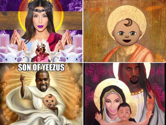 Se burlan con memes del nombre del hijo de Kim Kardashian y Kanye West