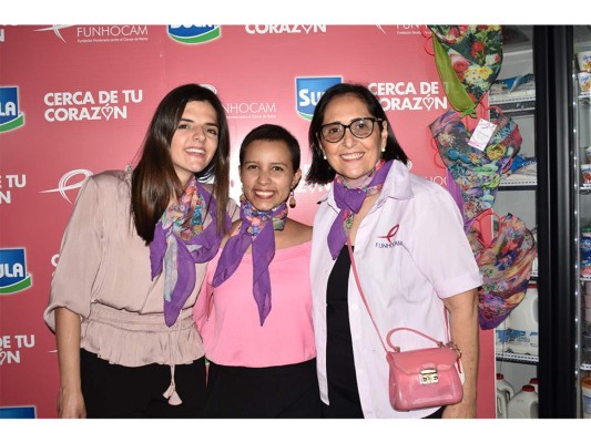 Marianne Kafie, Angélica Rivera y Rosemonde de García (fotografías cortesía de SULA)