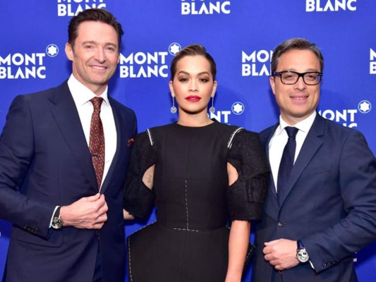 Erick Elías, Diego Boneta y Hugh Jackman juntos en el evento de Montblanc