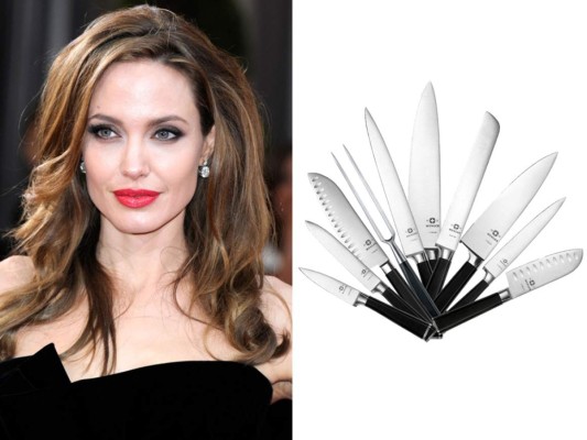 Angelina Jolie colecciona cuchillos desde que tenía once años y al parecer, la esposa de Brad Pitt desea que su hijo Maddox también se una a su extraña afición.