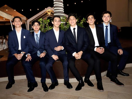 Sebastián Videa, Rafael Maldonado, Francisco Ayestas, Leonardo Vásquez, Rodrigo López y Joaquín Torres