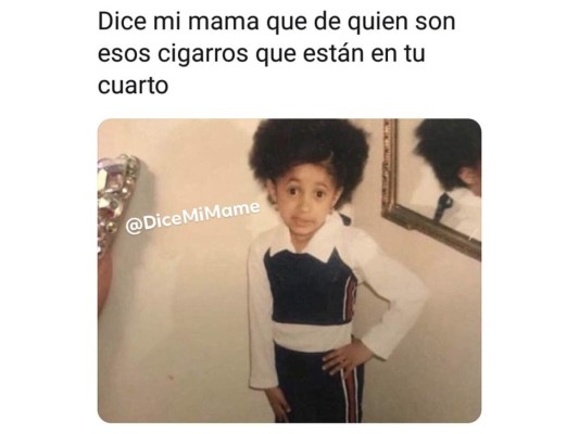 'Dice mi mamá' el meme de Cardi B