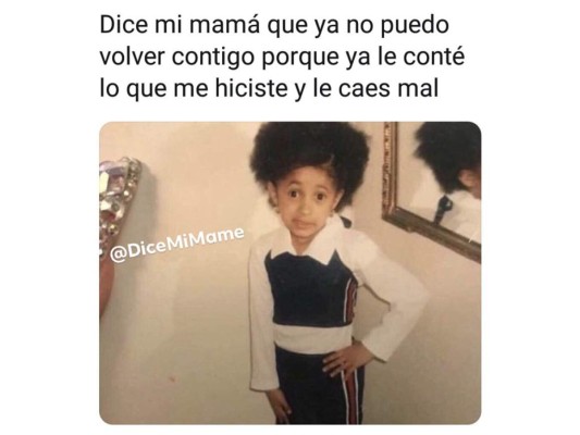 'Dice mi mamá' el meme de Cardi B