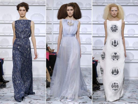 La casa Schiaparelli fundada por la rival de Coco Chanel celebró los placeres de la mesa en su colección primavera verano 2016