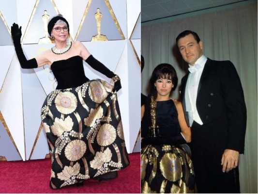 Rita Moreno usó 56 años después el mismo vestido  