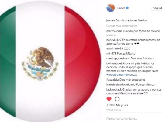 Juanes también dijo presente para los hermanos mexicanos