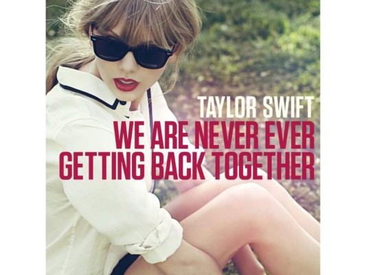En agosto de 2012, lanza 'We Are Never Getting Back Together', la canción principal de 'Red'. Mientras que todavía mantenía algunos aspecto de country, el sencillo se creó como una canción pop.