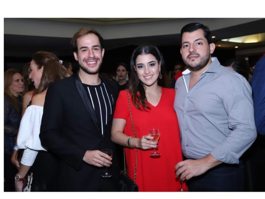 Ephraín Santos, Andrea Interiano y Gustavo Robelo
