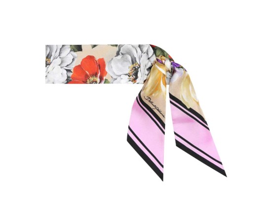 Pañuelo de seda floral