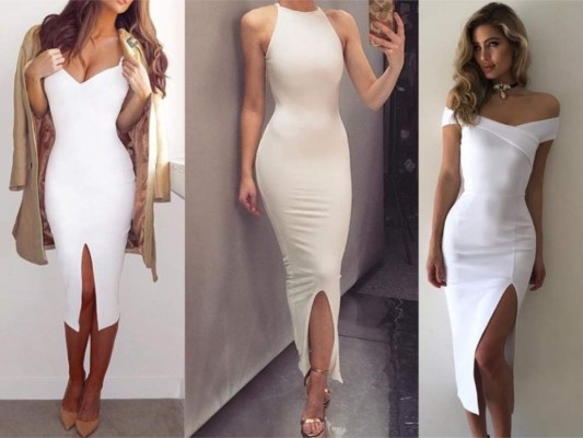 Si para ti suele ser tedioso tener que buscar más de una prenda, lo mejor que puedes hacer es simplemente llevar un vestido, pero si no quieres mostrar mucha piel, está la opción de que sea de un corte largo, con este look lograras arreglarte rápidamente y sobre todo te verás impresionante.