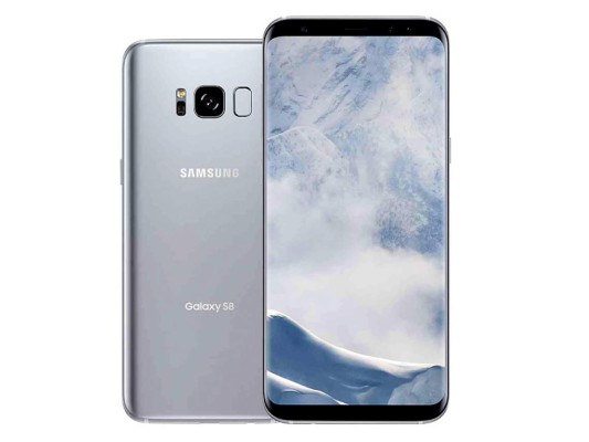 Samsung Galaxy S8 Plus <br/>Con un dise-ño muy llamativo, este modelo tiene una capacidad de almacenamiento de 64 GB y una memoria RAM de 4 GB + micro SD slot, que lo perfila como el candidato fir-me al mejor teléfono del año. Resistente al agua, este nuevo modelo cuenta con una cámara dual de 12 MP OIS + 8 MP AF y para garantizar el máximo de seguri-dad cuenta con reconocimiento de iris.