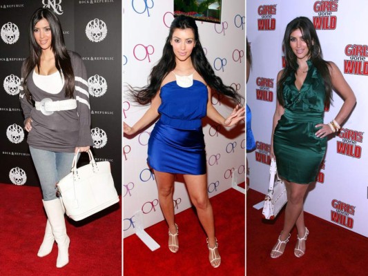 Kim Kardashian hace diez años...