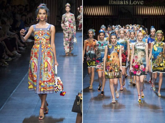 Explosión de colores en la primavera verano de Dolce y Gabbana