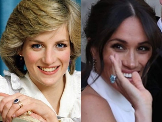 Joyas que ha usado la duquesa de Sussex (Meghan Markle) que pertenecieron a la princesa Diana de Gales