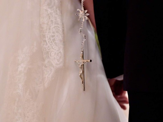 El enlace religioso de Alvaro López y Alejandra Sarmiento