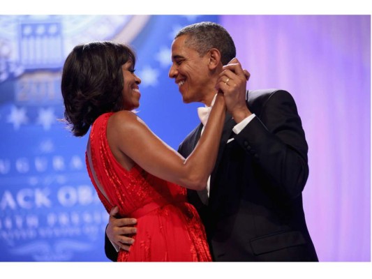 Bailando junto a Michelle en el baile inaugural en Washington, D.C. en 2013