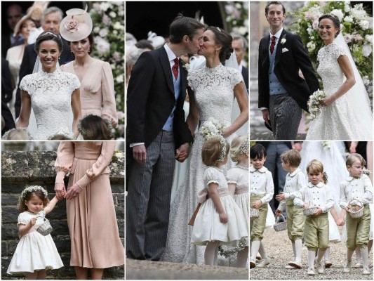 La boda no real más esperada de Londres. Pippa Middleton y James Matthews se casaron en una ceremonia íntima, donde la princesa Charlotte y el príncipe George tuvieron un papel protagónico dentro del cortejo