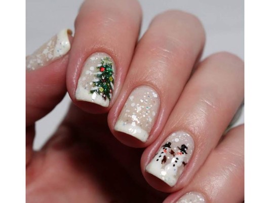 El turno de las uñas en navidad