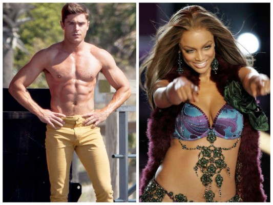El actor Zac Efron dijo que en su adolescencia no paraba de suspirar por Tyra Bank “Tenía un póster de Tyra en mi dormitorio. Ella era la única chica de la que realmente me enamoré”.