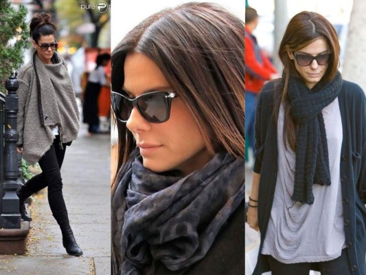 Las bufandas. En época de frío ella no sale sin sus ponchos o bufandas, las tiene en distintos tonos pero sin duda los sobrios son sus favoritos