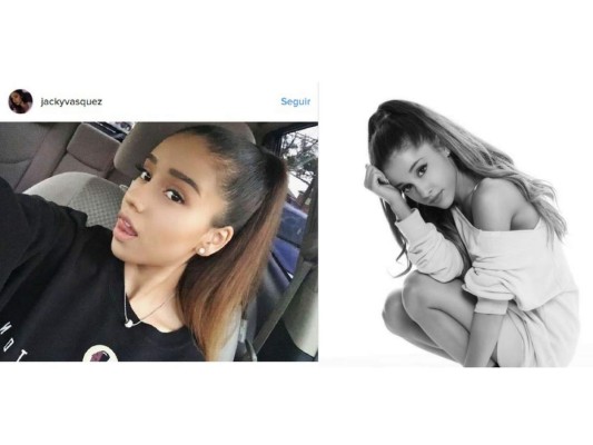 Jacky Vasquez parecido con Ariana Grande
