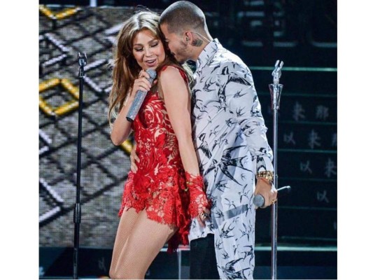 Maluma confiesa haber estado enamorado de Thalía