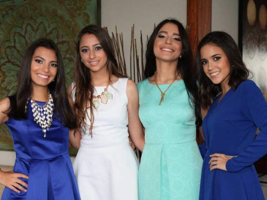 Andrea Montes, Paola Zelaya, Ana Gabriela Reyes y Alejandra Segovia.