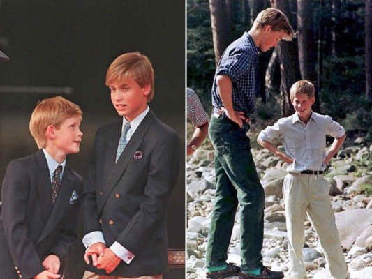 Los momentos más adorables de Harry y William a través de los años