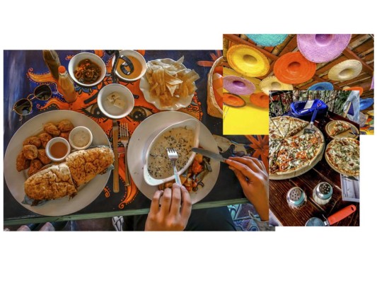 Restaurante La Placita: El menú de este restaurante hace homenaje a los platillos típicos de la región. Cada uno preparado con ingredientes que caracterizan al occidente del país, pero mezclado con recetas populares creando una fusión única de sabor. De acá les recomiendo la pizza de loroco y el sandwich de cerdito horneado.