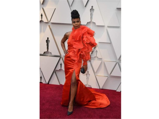 Hannah Beachler en la alfombra roja de los Oscars.<br/>