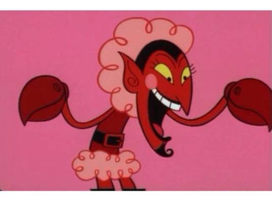 “Él” quien era un villano en la caricatura de las Chicas Súper poderosas, interpretaba a un personaje gay, por eso la confusión cuando éramos niños de ver a alguien que usaba mucho maquillaje, botas de tacón y tutu cuando tenía una voz masculina y nombre también.